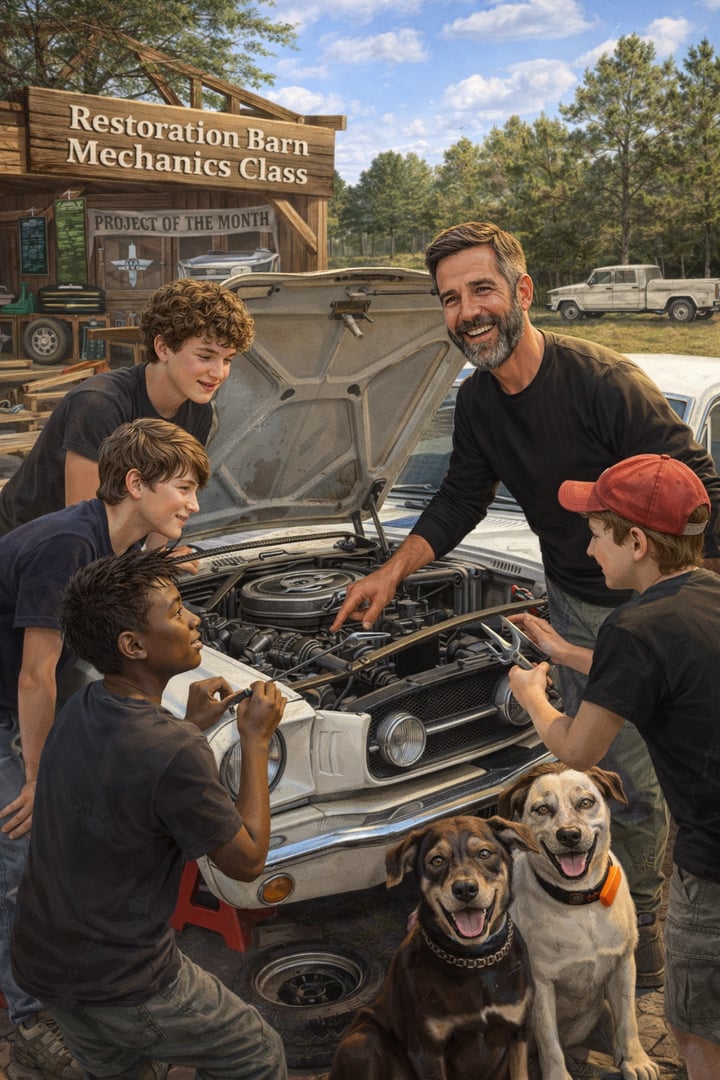 Restoration Barn mechanics workshop