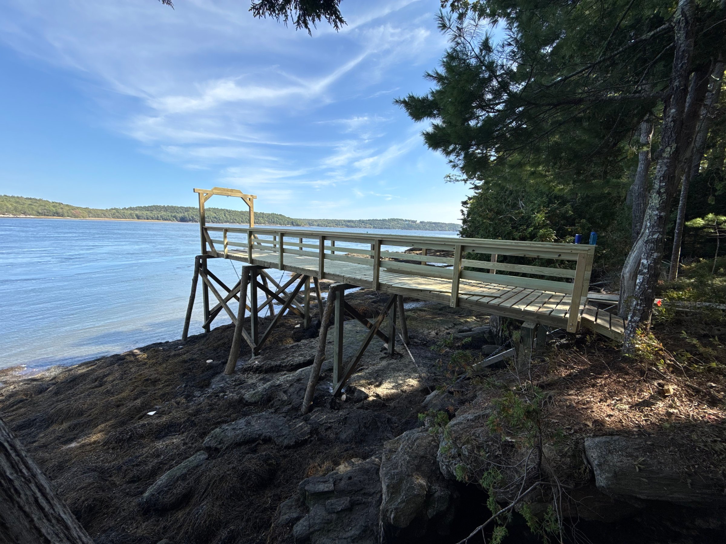 Professional dock construction by Midcoast Dock LLC