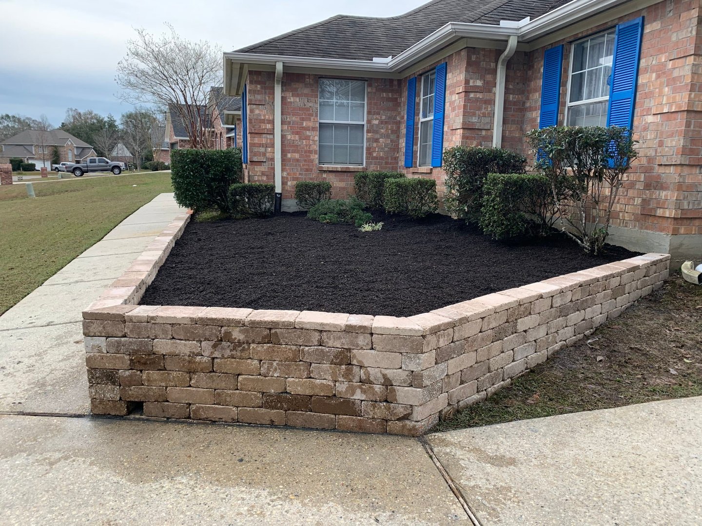 Professional landscaping work by JMK Landscapes in D'Iberville MS