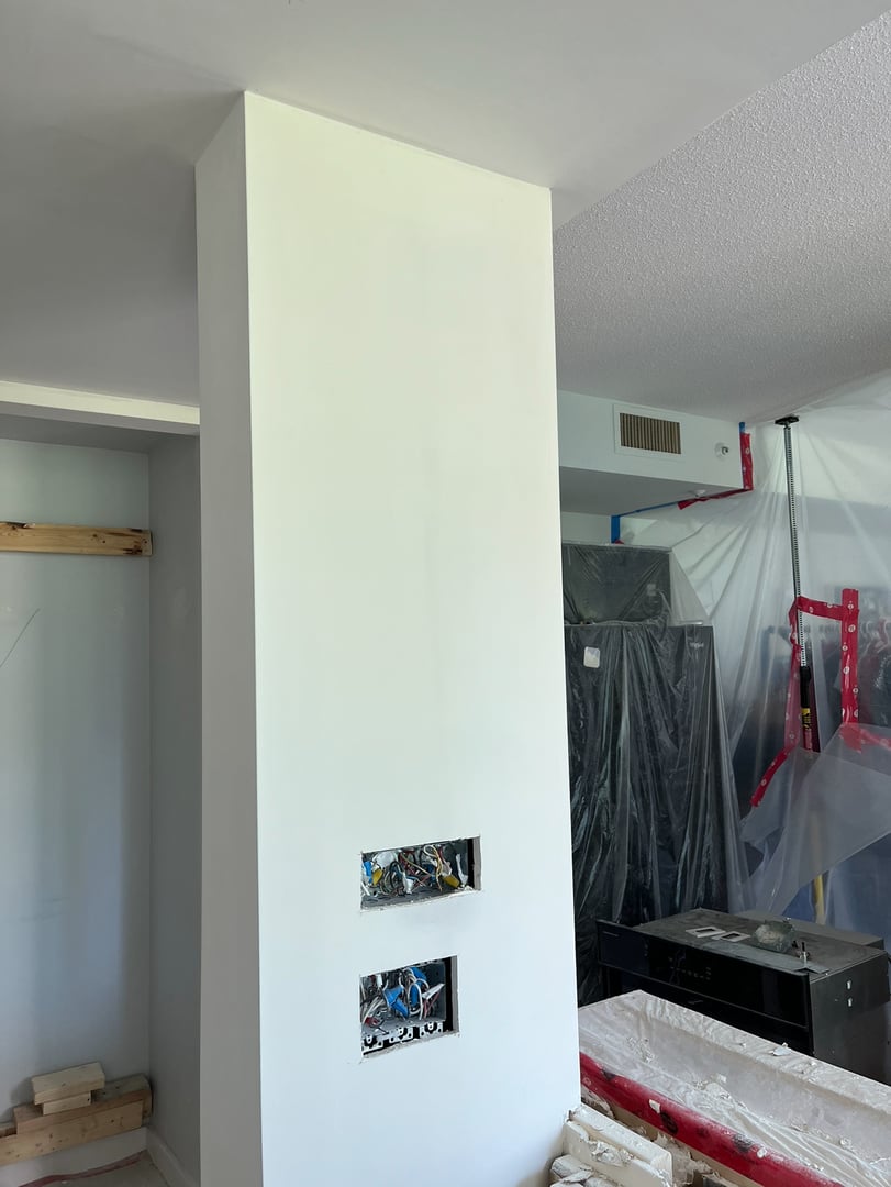 After - Drywall after repair and paint