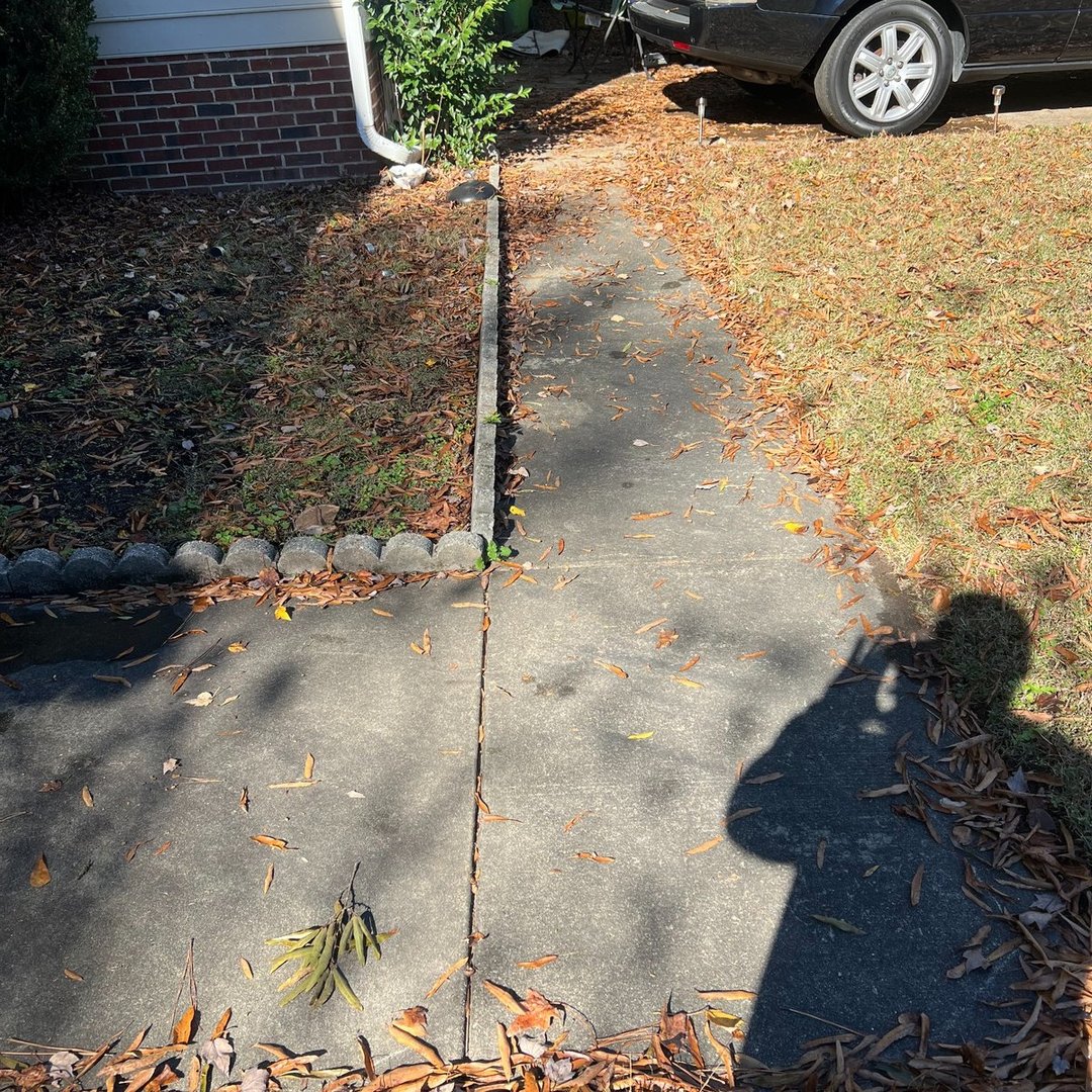 After walkway cleaning in Wake Forest NC - clean walkway