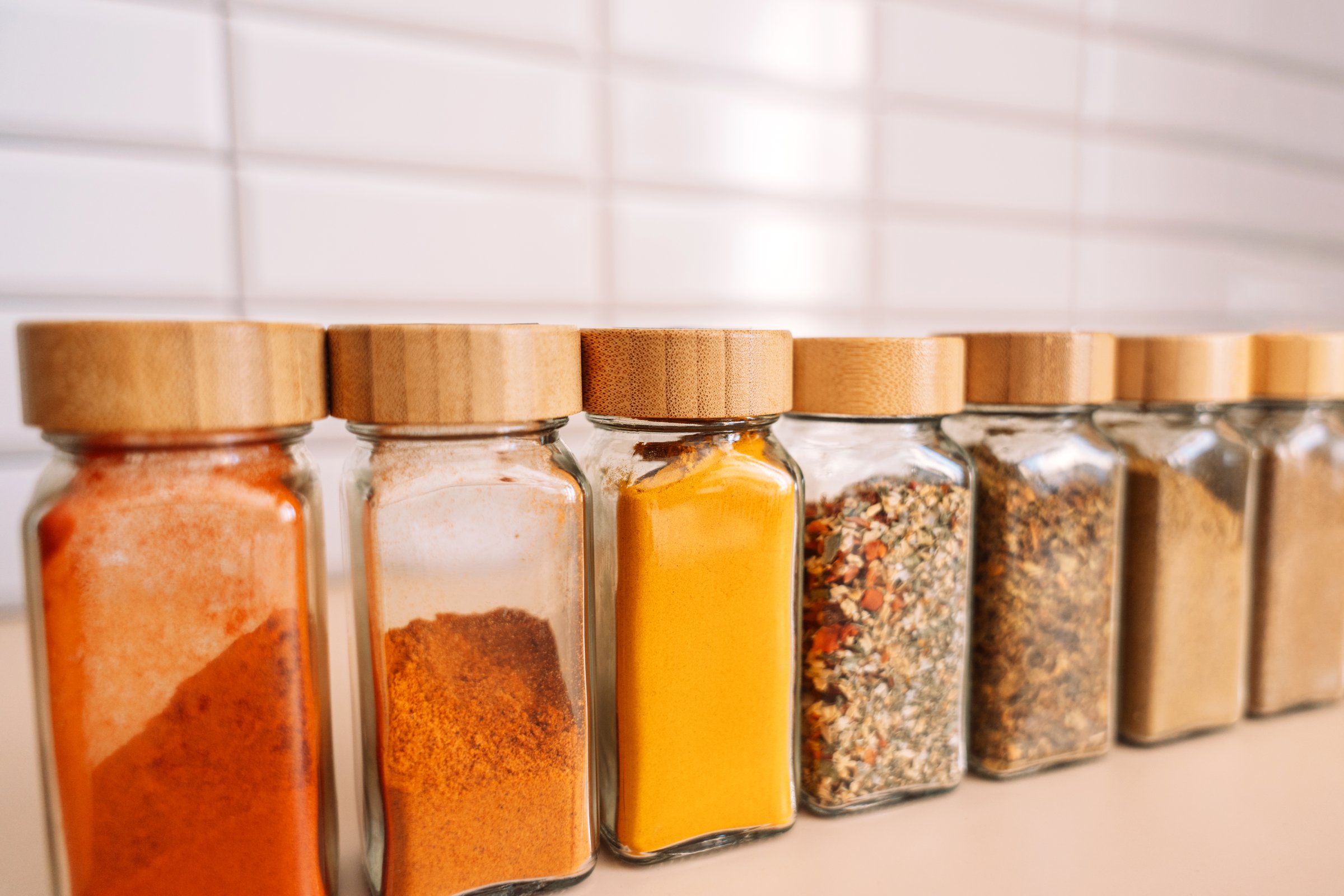 Glass Spice Jars