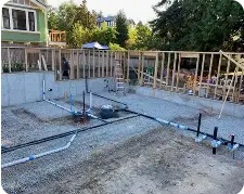 Plumbing installation work