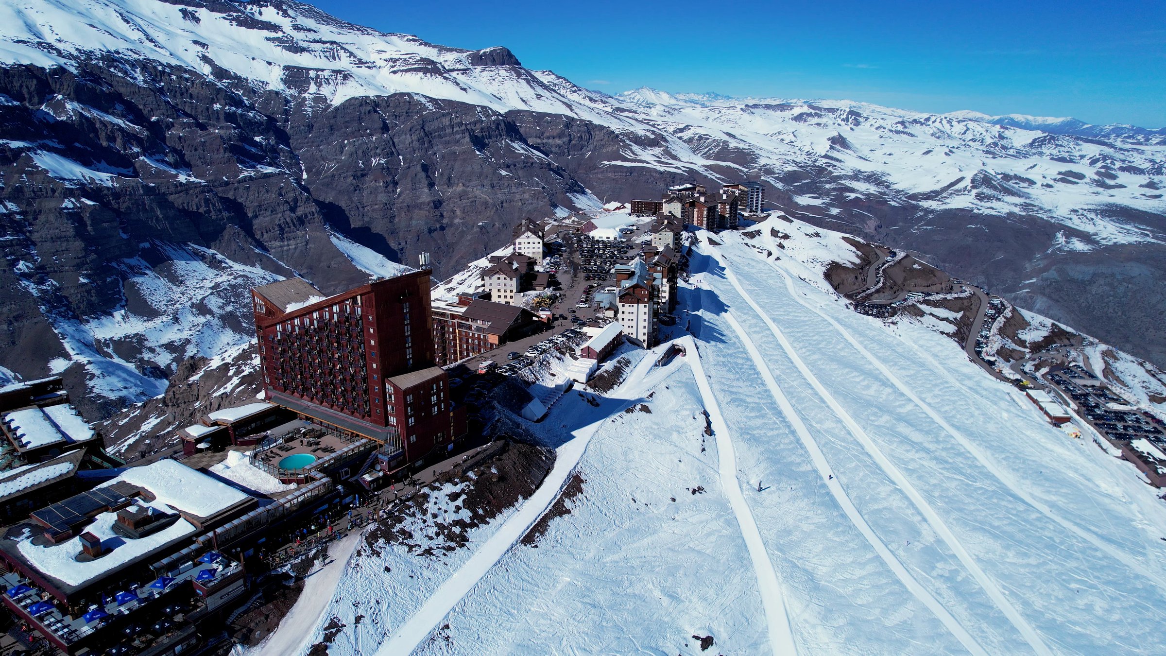 Ski Station Skyline In Santiago Chile