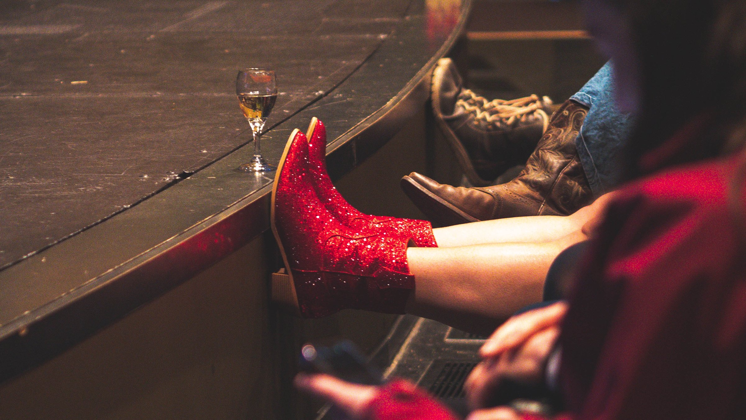 Botas rojas elegantes