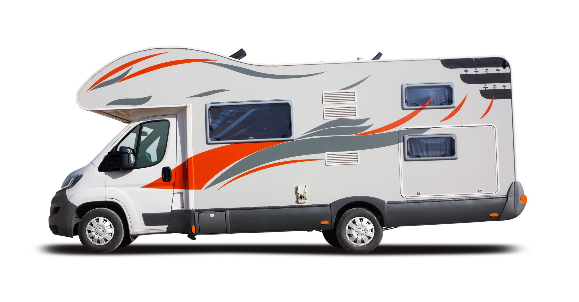 Motorhome zijaanzicht