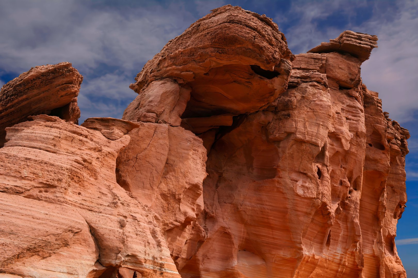 Terracotta rocky landscape
