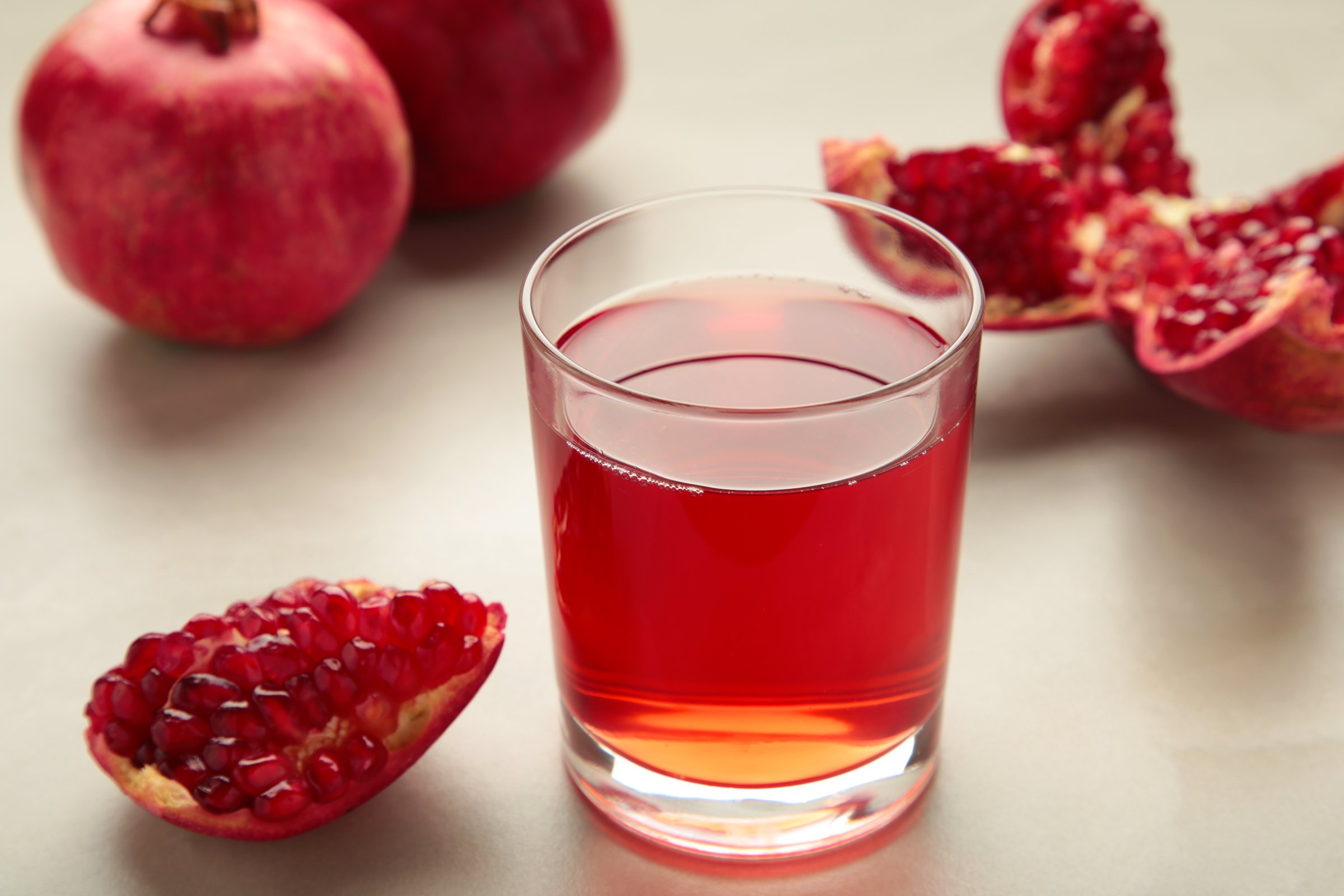 Fresh pomegranate juice