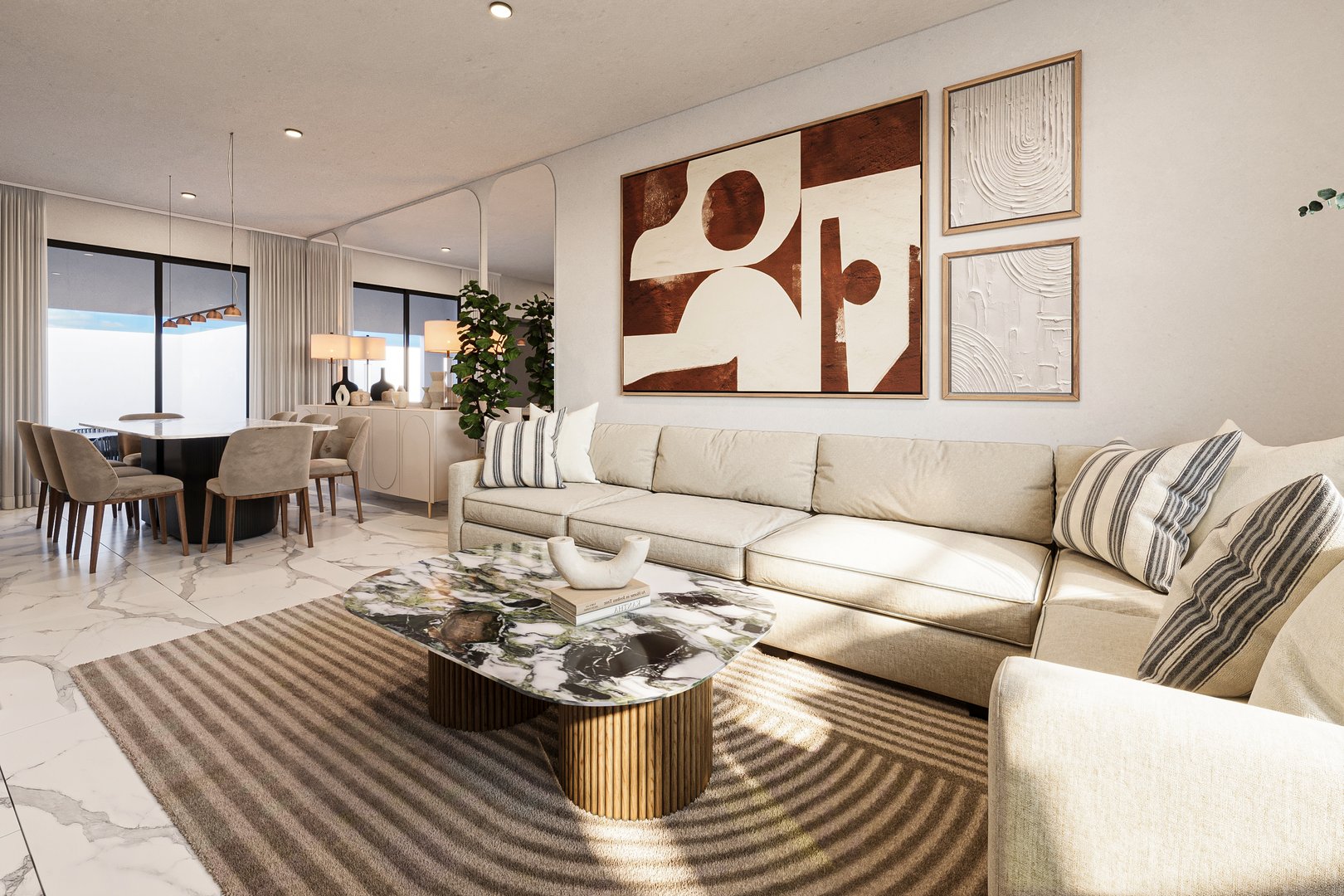 Elegant interior design space