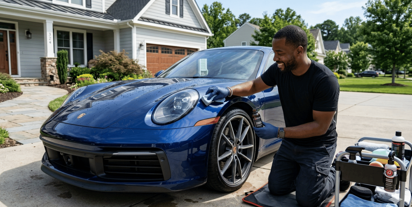 Professional ceramic coating application process