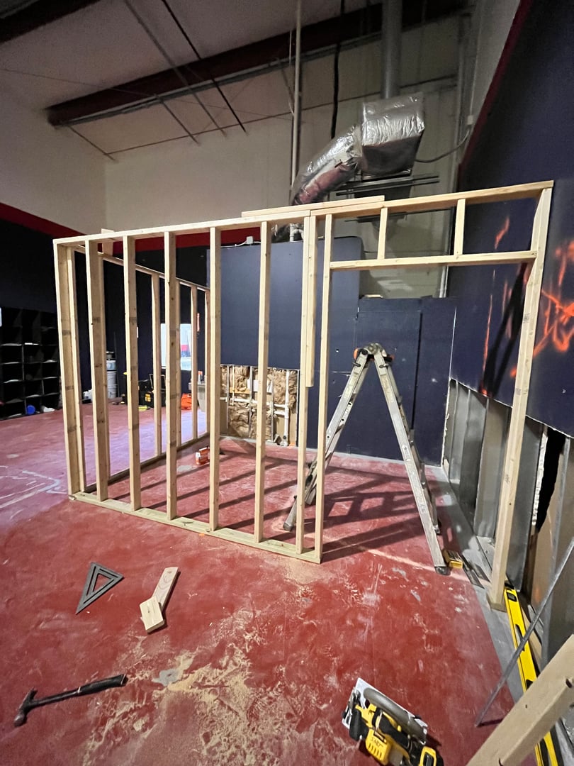 Residential commercial framing project