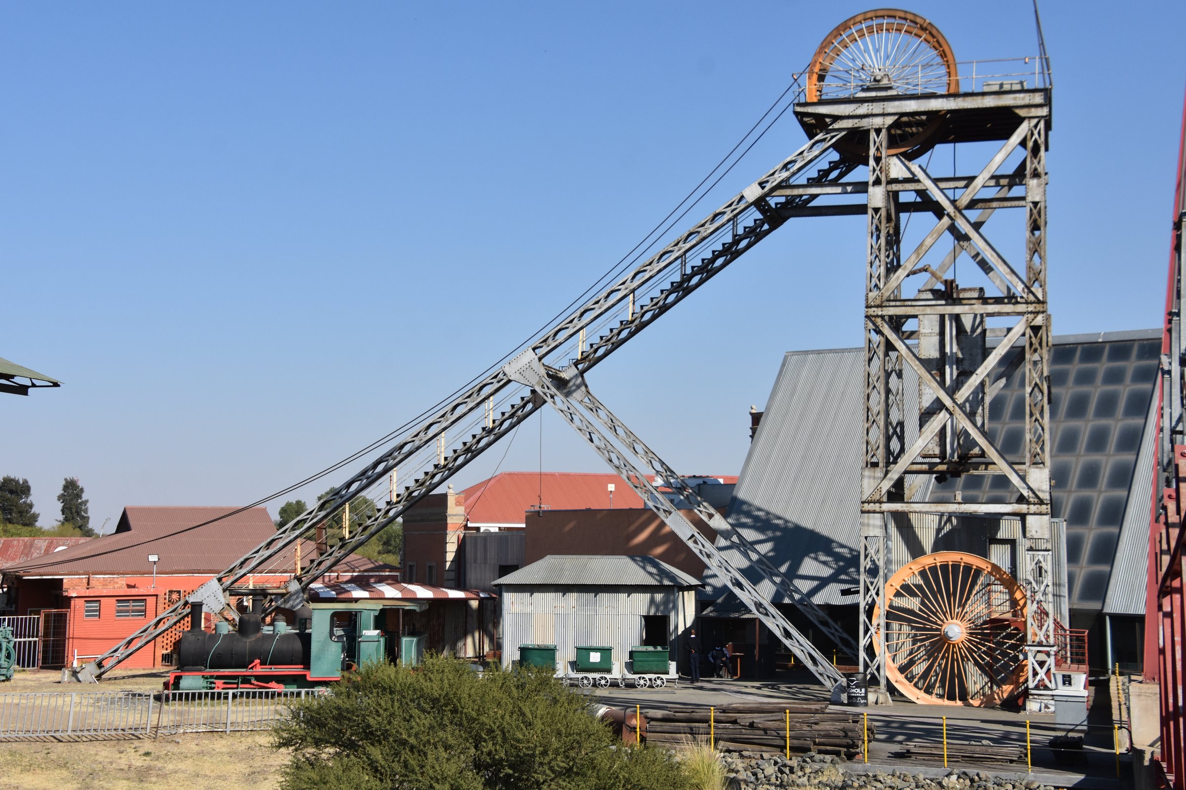 Des infrastructures minières dans la ville de Kimberley, en Afrique du Sud