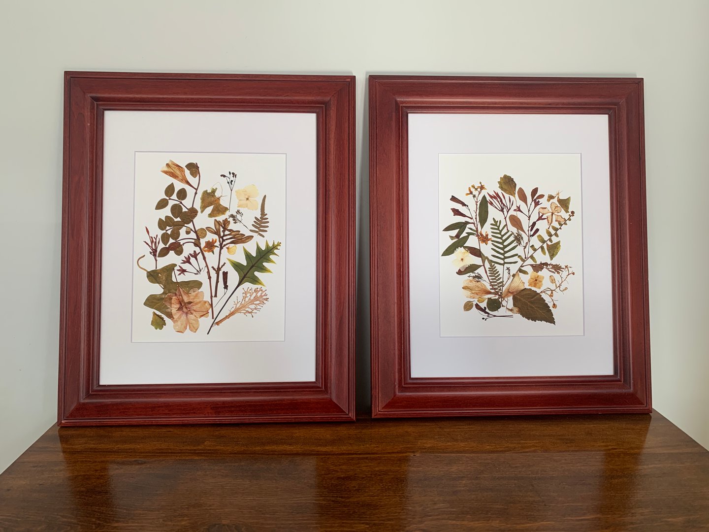 Vintage Pressed Flower Art
