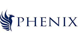 Logo featuring the word PHENIX in blue with a stylized bird symbol on the left.