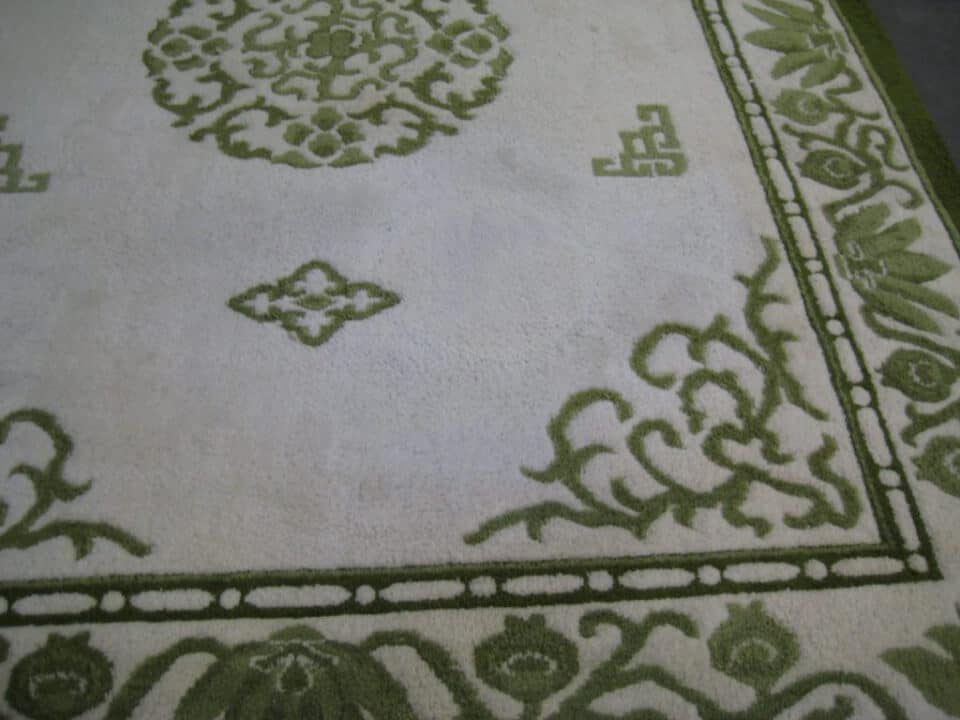 After: Rug stain removal results - clean and restored fibers