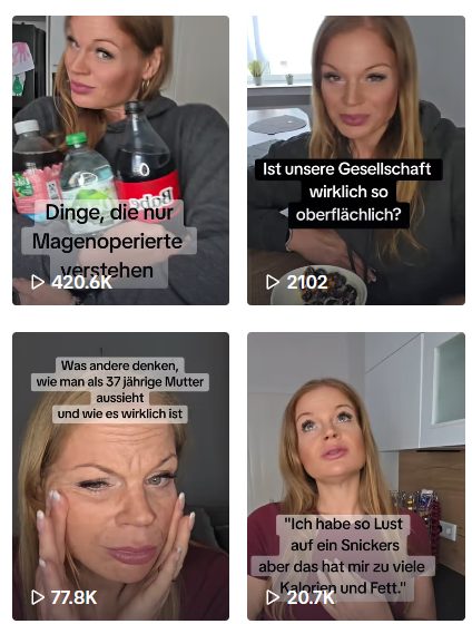 ElaGlow TikTok Analytics und Performance Screenshot