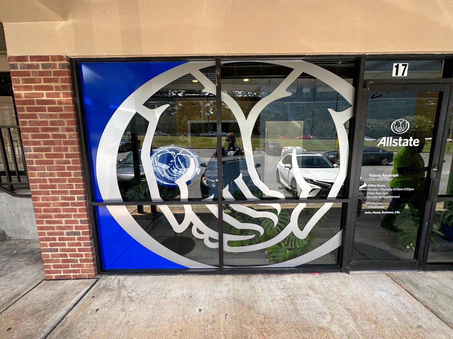 Office branding and privacy films installation