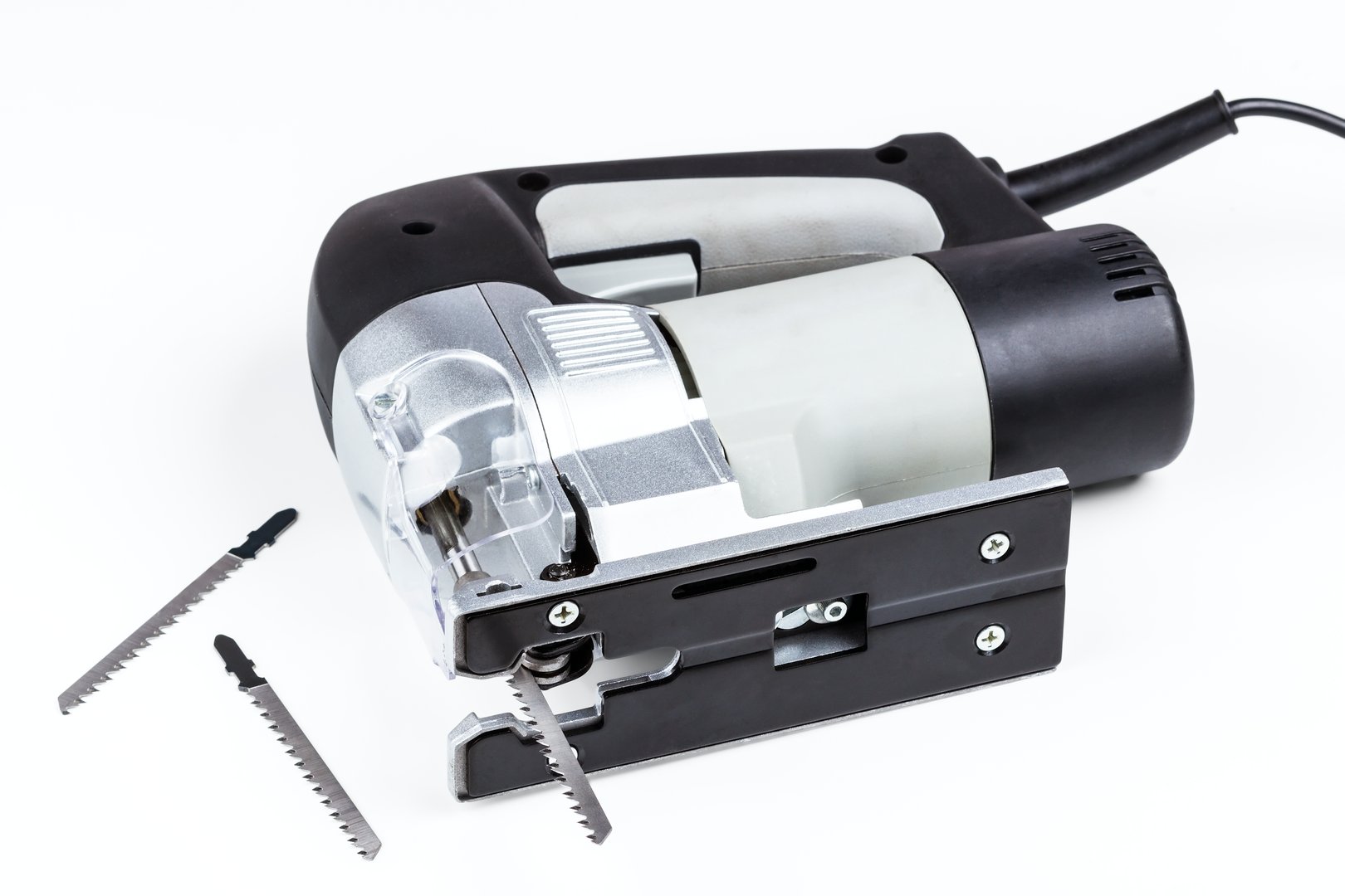 electrical jig saw isolated on white background