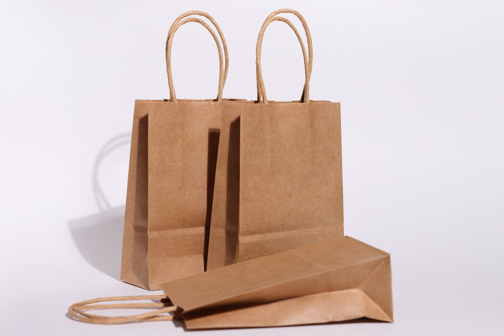 Paper mockup eco bag, recyclable bag, ecological shopping concept