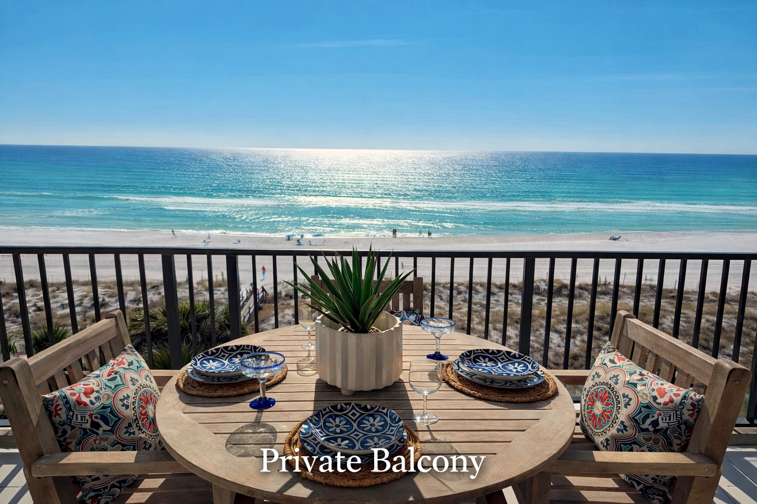 Private Balcony with Ocean View