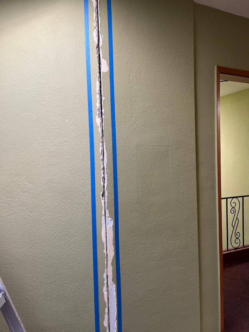 Before - Wall damage