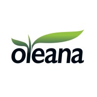 Logo of Oleana with stylized green leaves sprouting from the letter 'o' on a white background.
