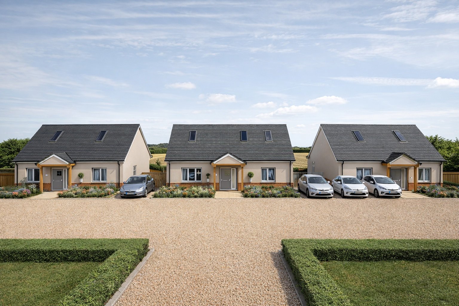 Modern housing development