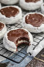 Ruske Kape - Traditional Russian hats chocolate coconut petit fours