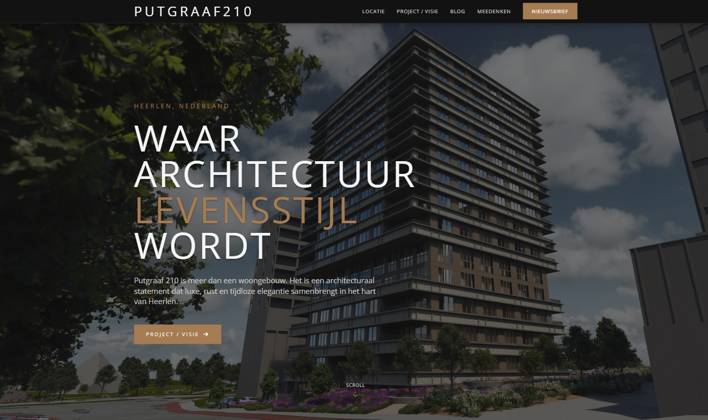 Putgraaf210 website screenshot