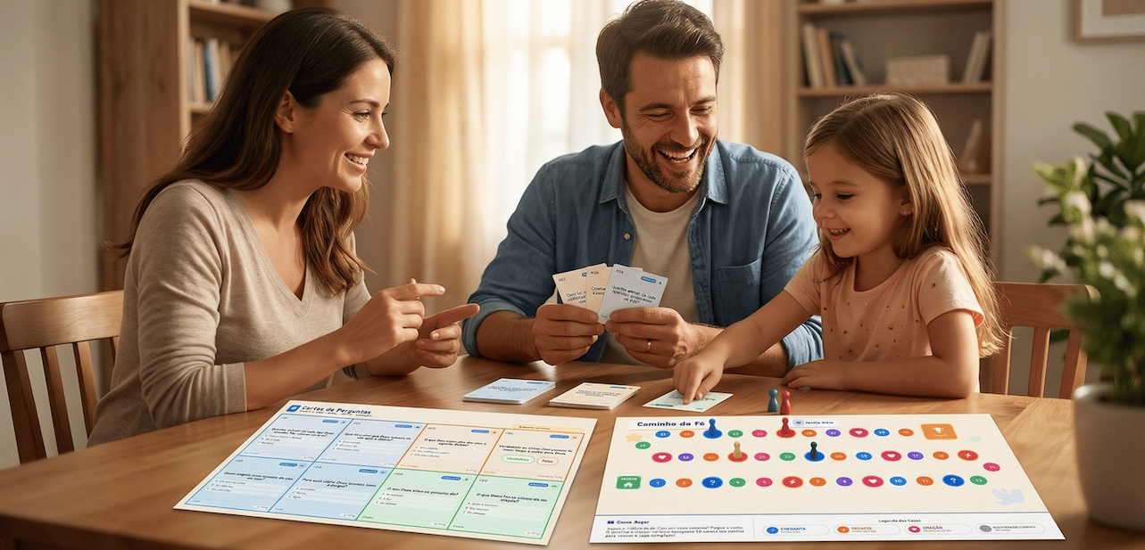 Família se divertindo junto