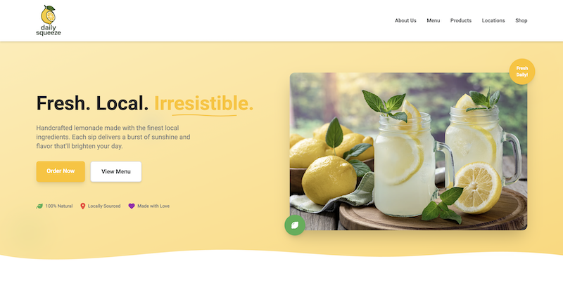 Website screenshot