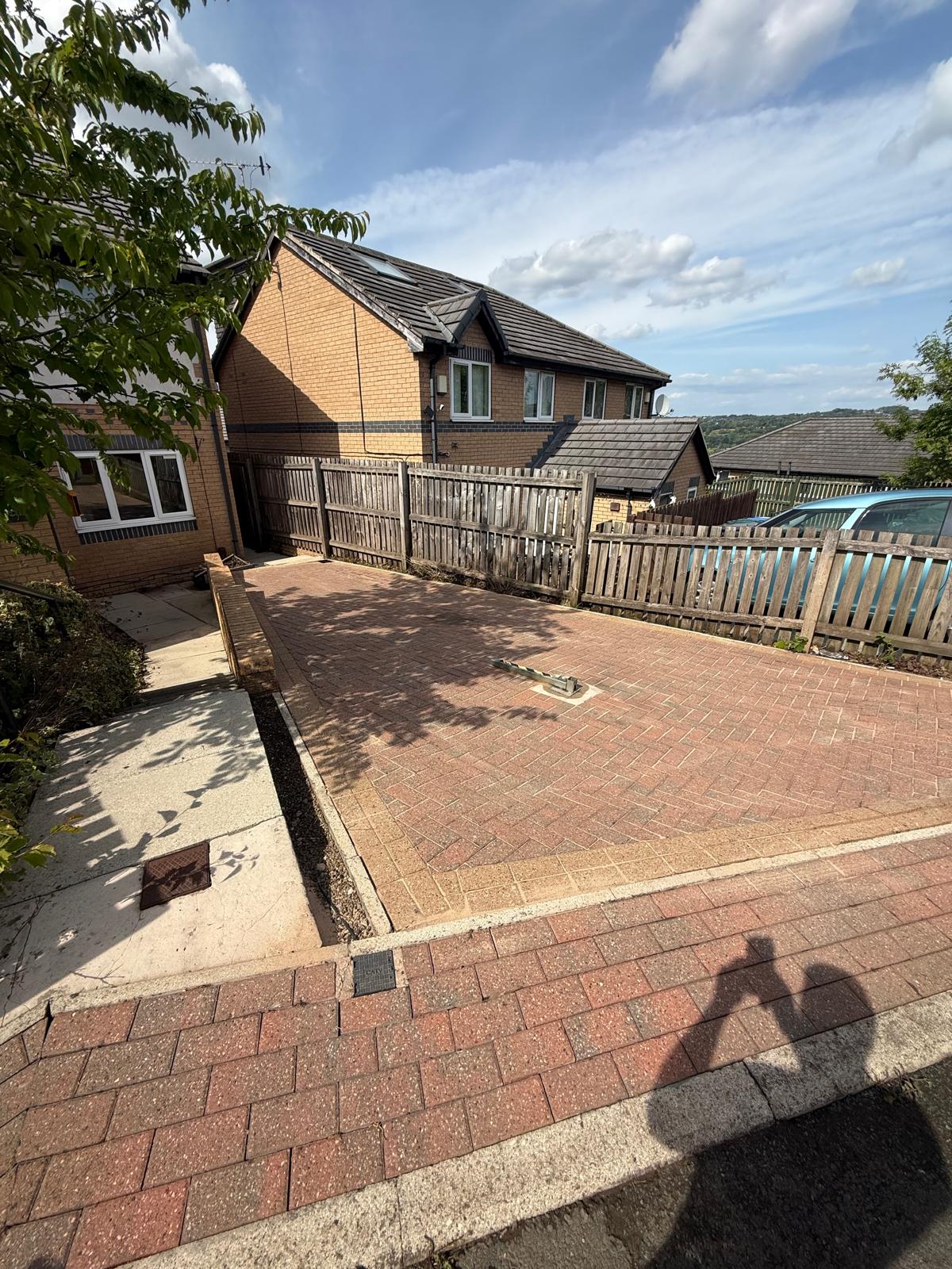 Driveway after cleaning