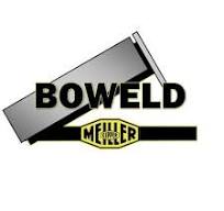 BOWELD logo featuring large letters above a MEILLER logo with a geometric design element.