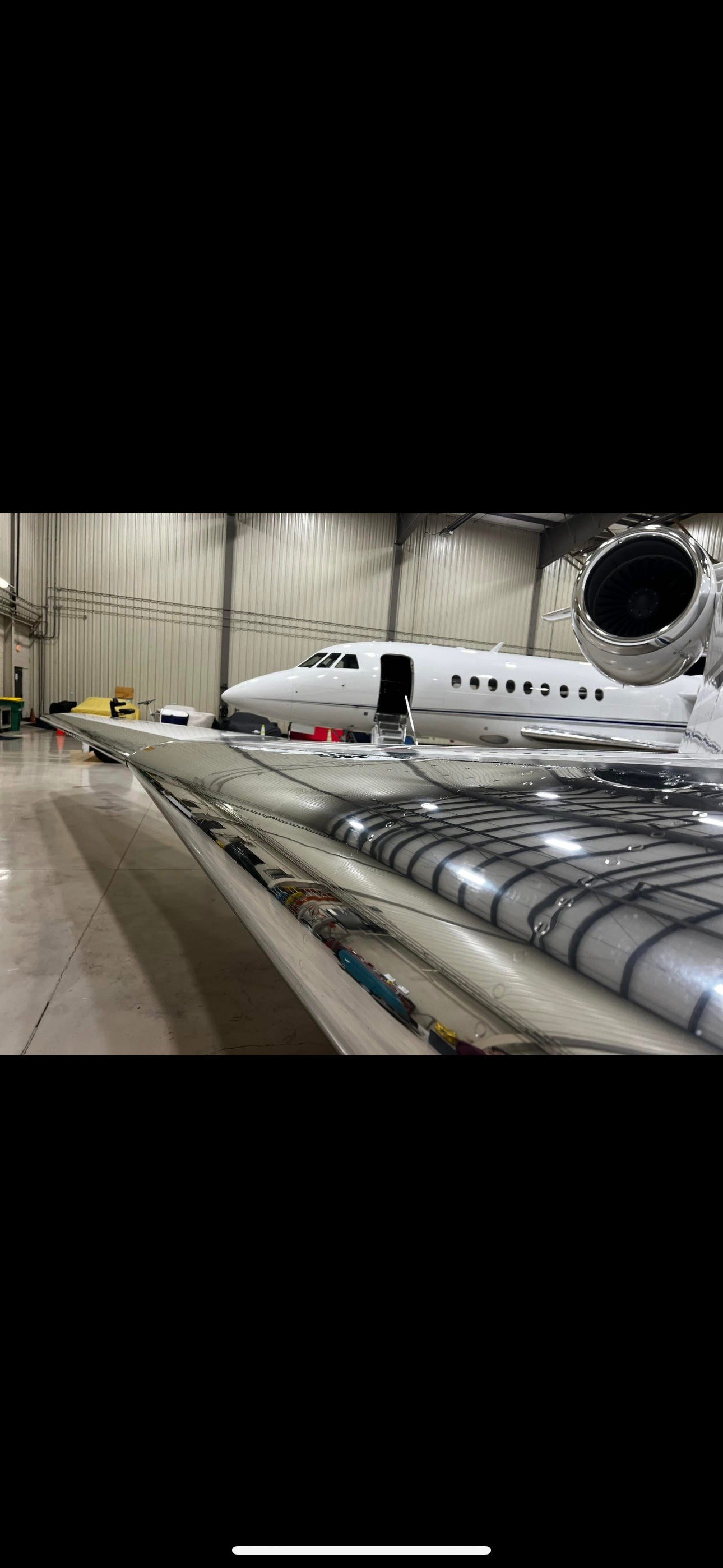 Professional aircraft detailing service in Georgia featuring advanced UV HEPA cleaning technology and aerospace-grade products for comprehensive aircraft sanitization and maintenance