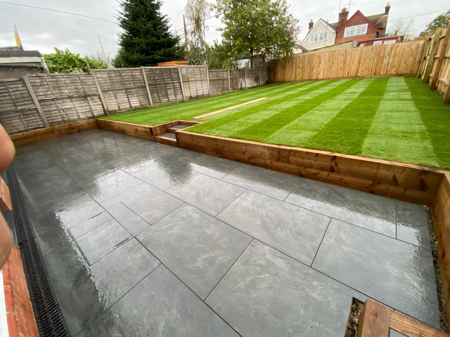 Beautiful garden landscaping