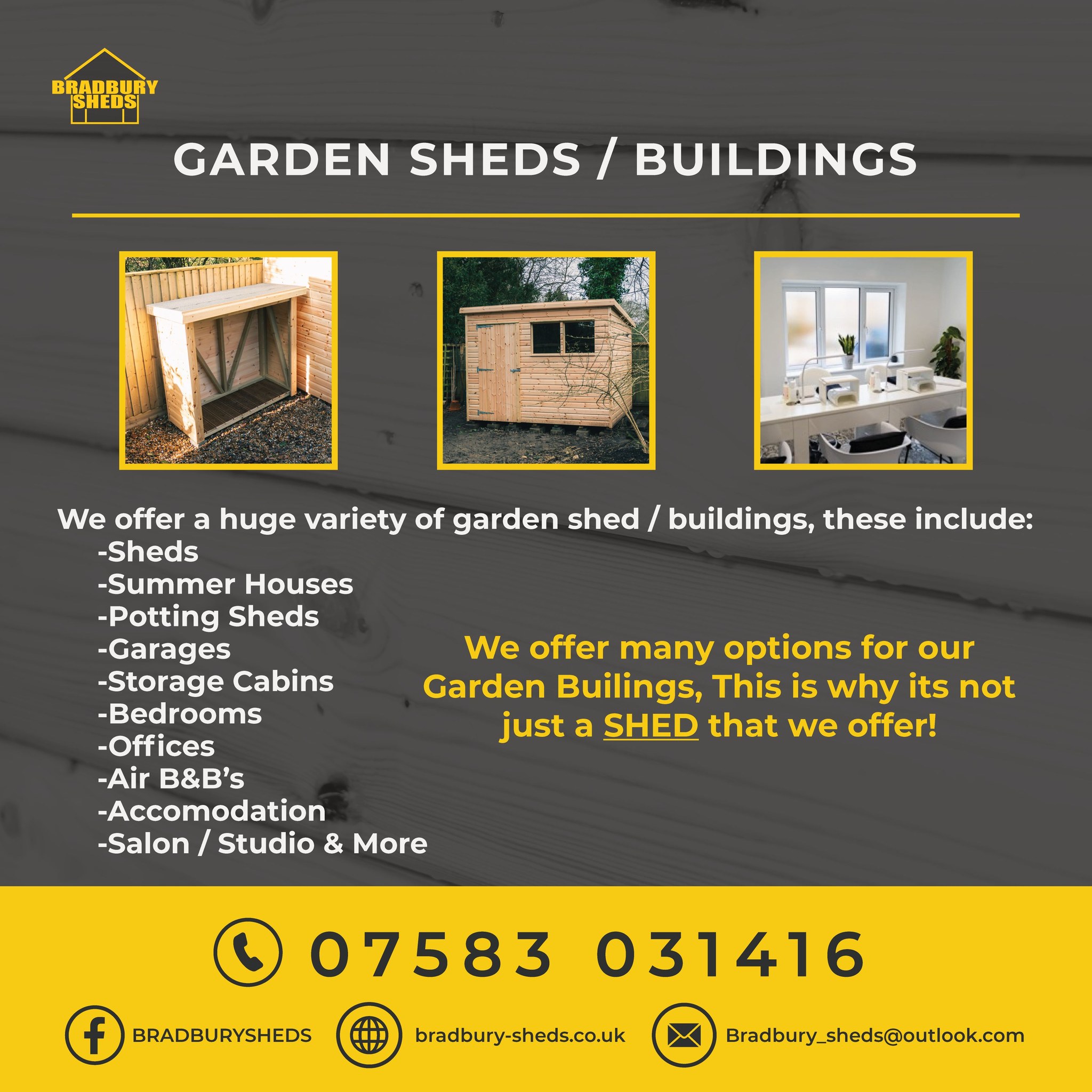 Bradbury Sheds build in progress