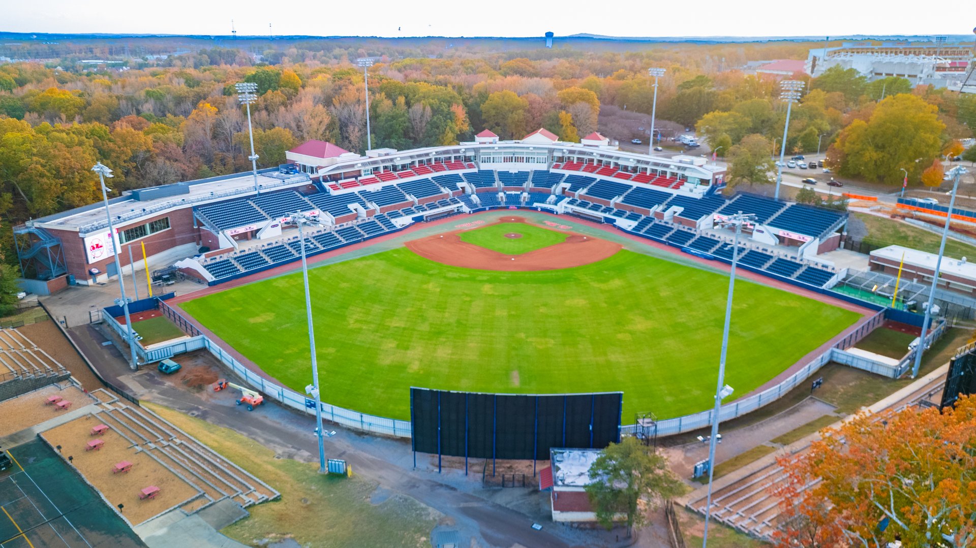 Oxford, MS - November 14, 2025: Oxford-University Stadium at Swayze Field is the home of the University of Mississippi Rebels college baseball team, the 2022 NCAA National Champions.