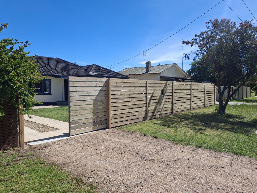 New fence installation project