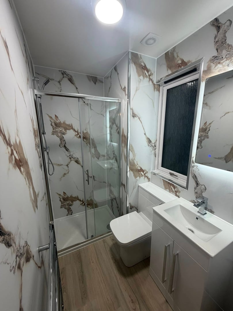 Modern bathroom renovation