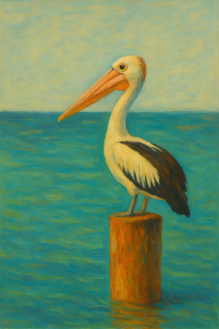 Pelican Painting AI
