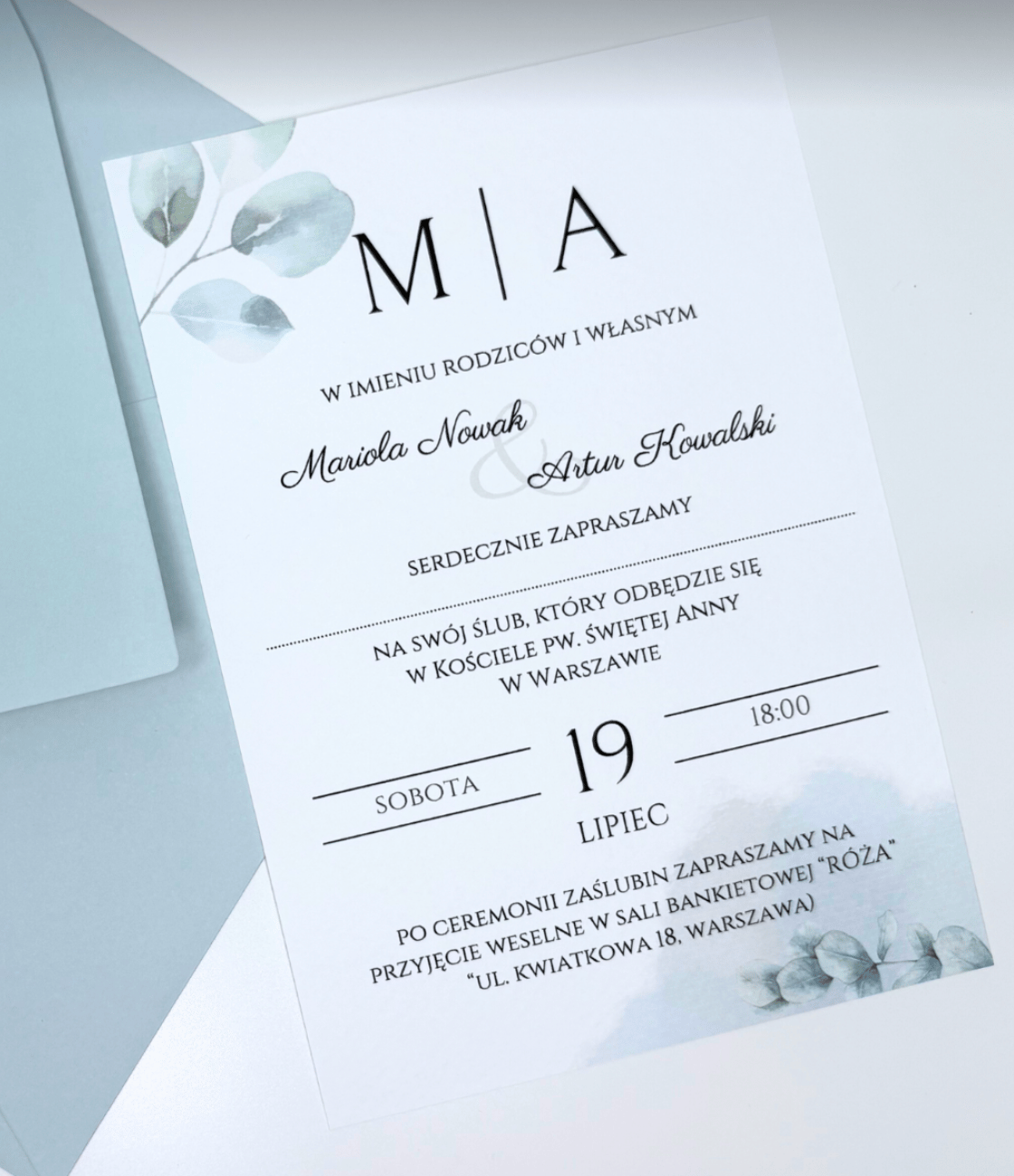 Zaproszenie kwiatowe 23