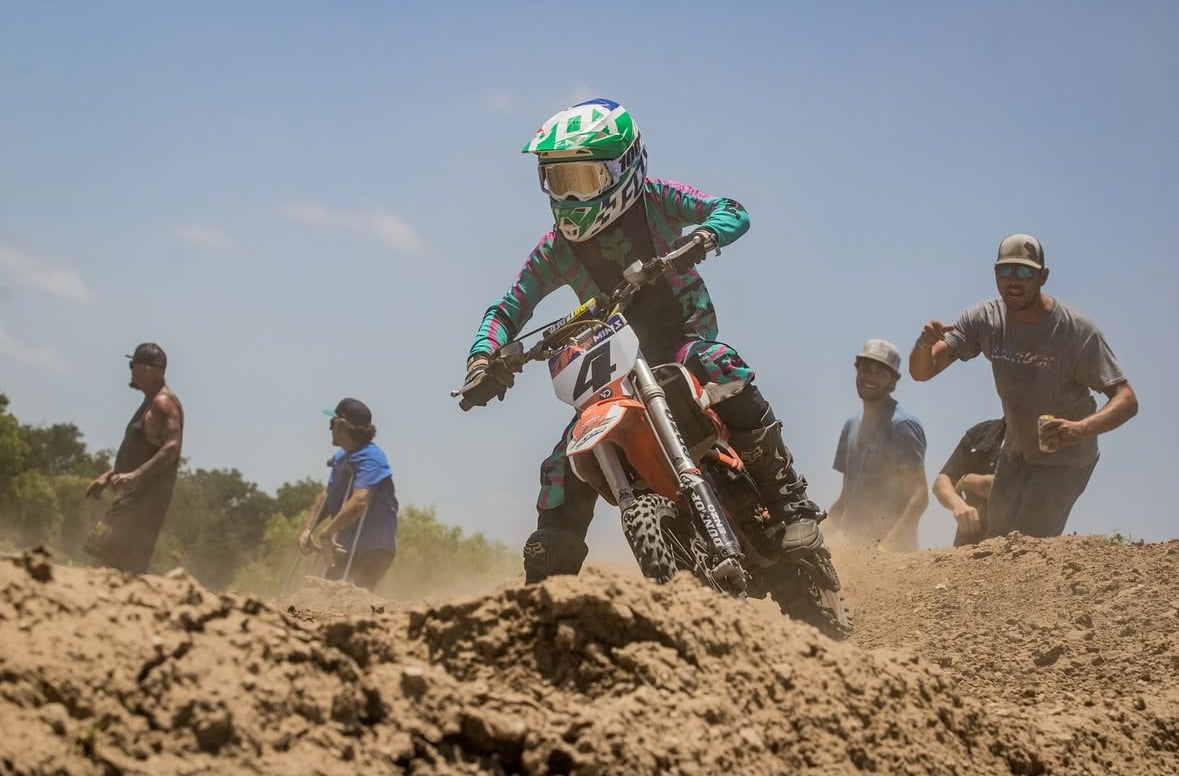 Black Gold Dirt Bike Track outdoor action