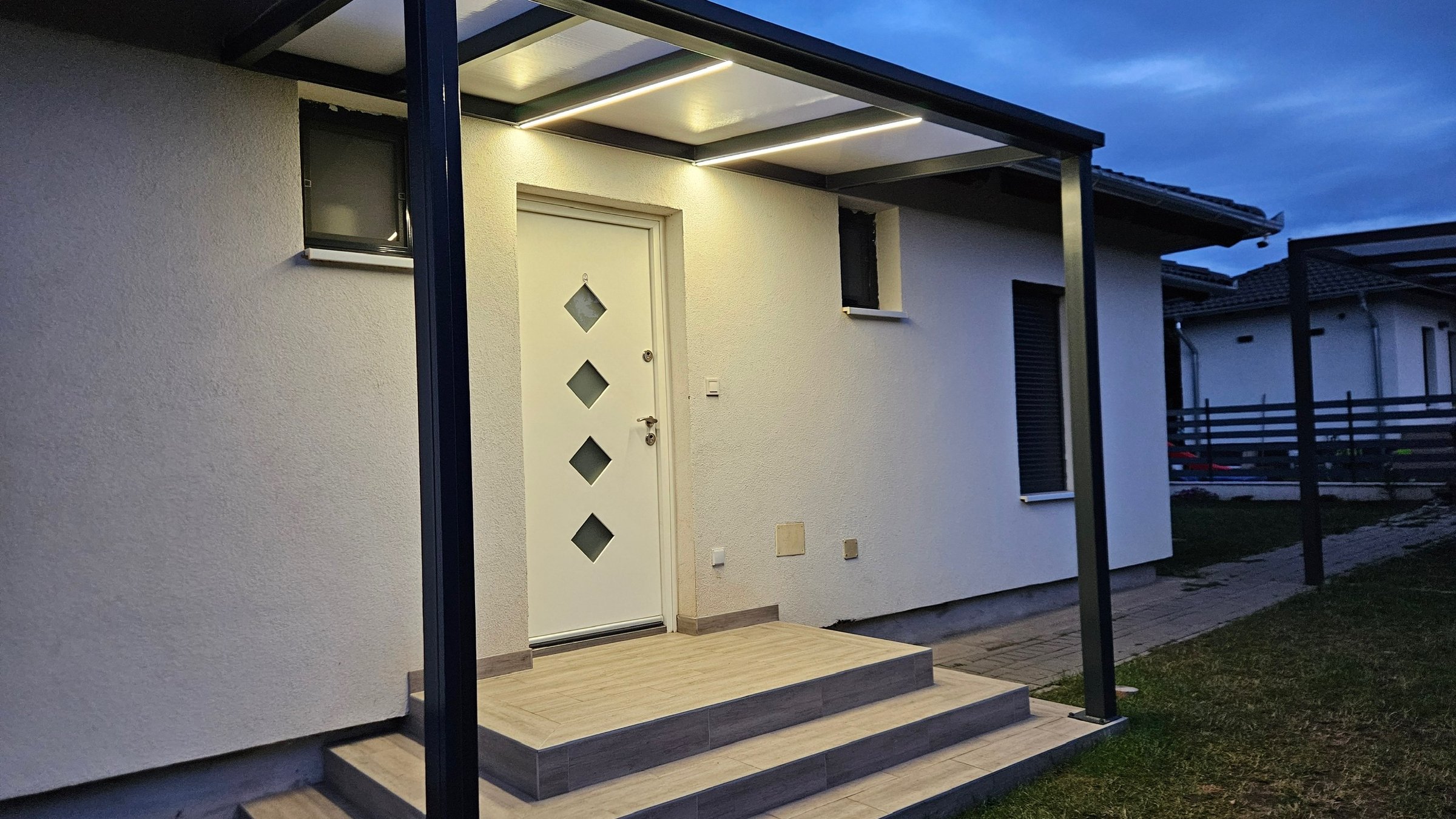 Terasz előtető referencia projekt