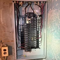 Electrical panel after cleanup and replacement