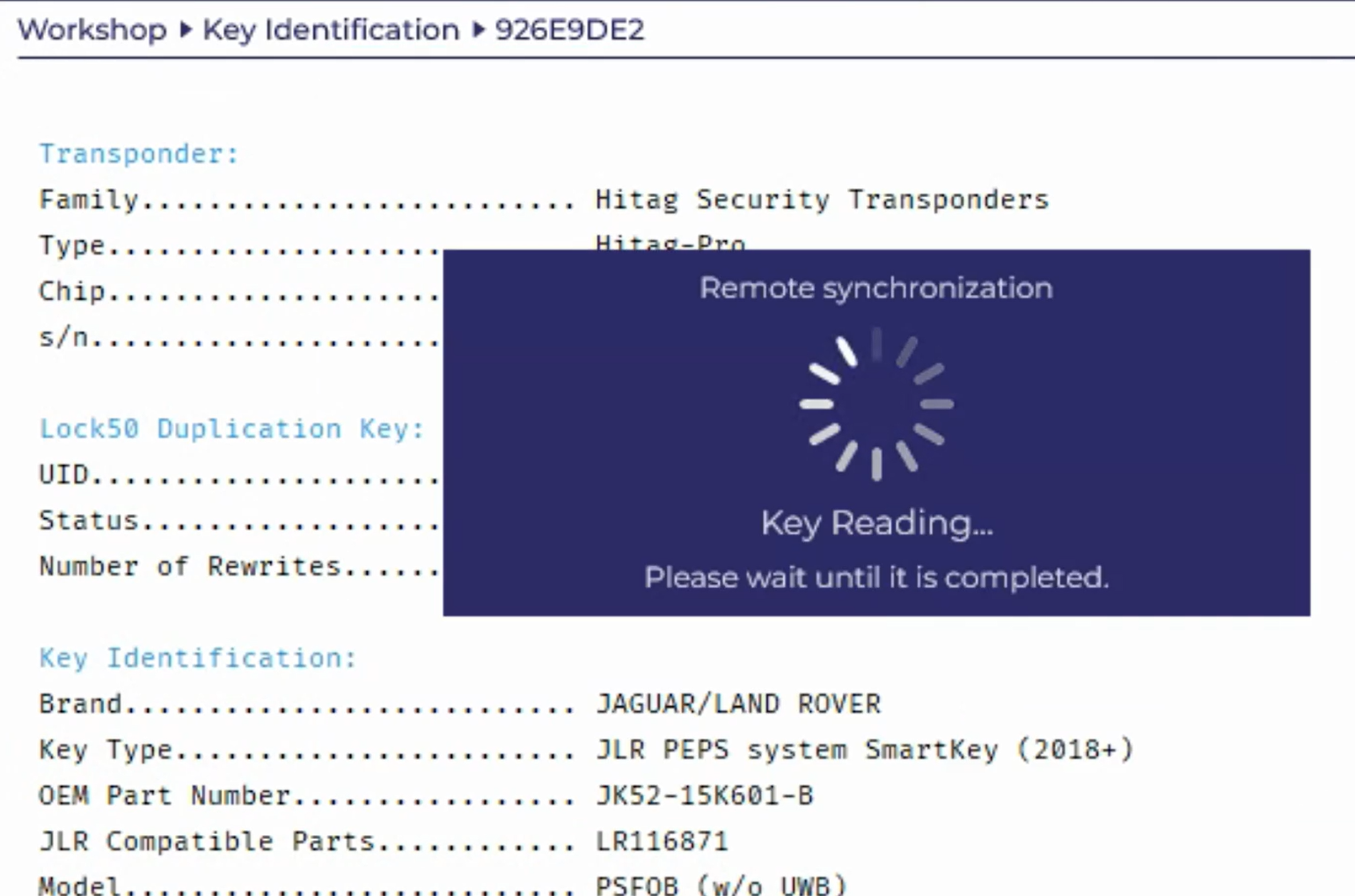 Rolling Code Sync Writing