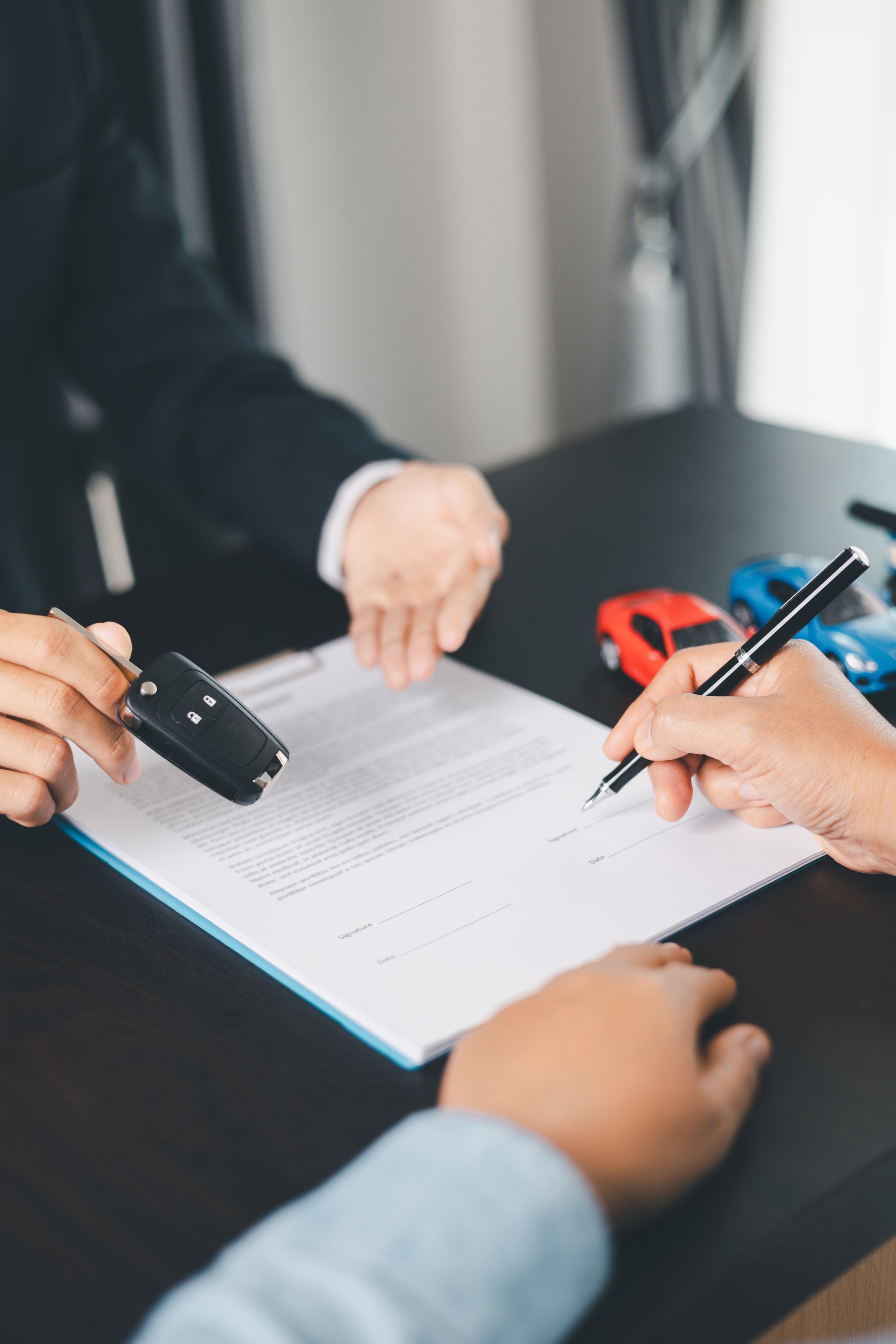 Concept business vehicle finance protection office plan investment buy sell car ensuring idea financial security. automobile agent hand protect purchase insurance and secure favorable loan deal.