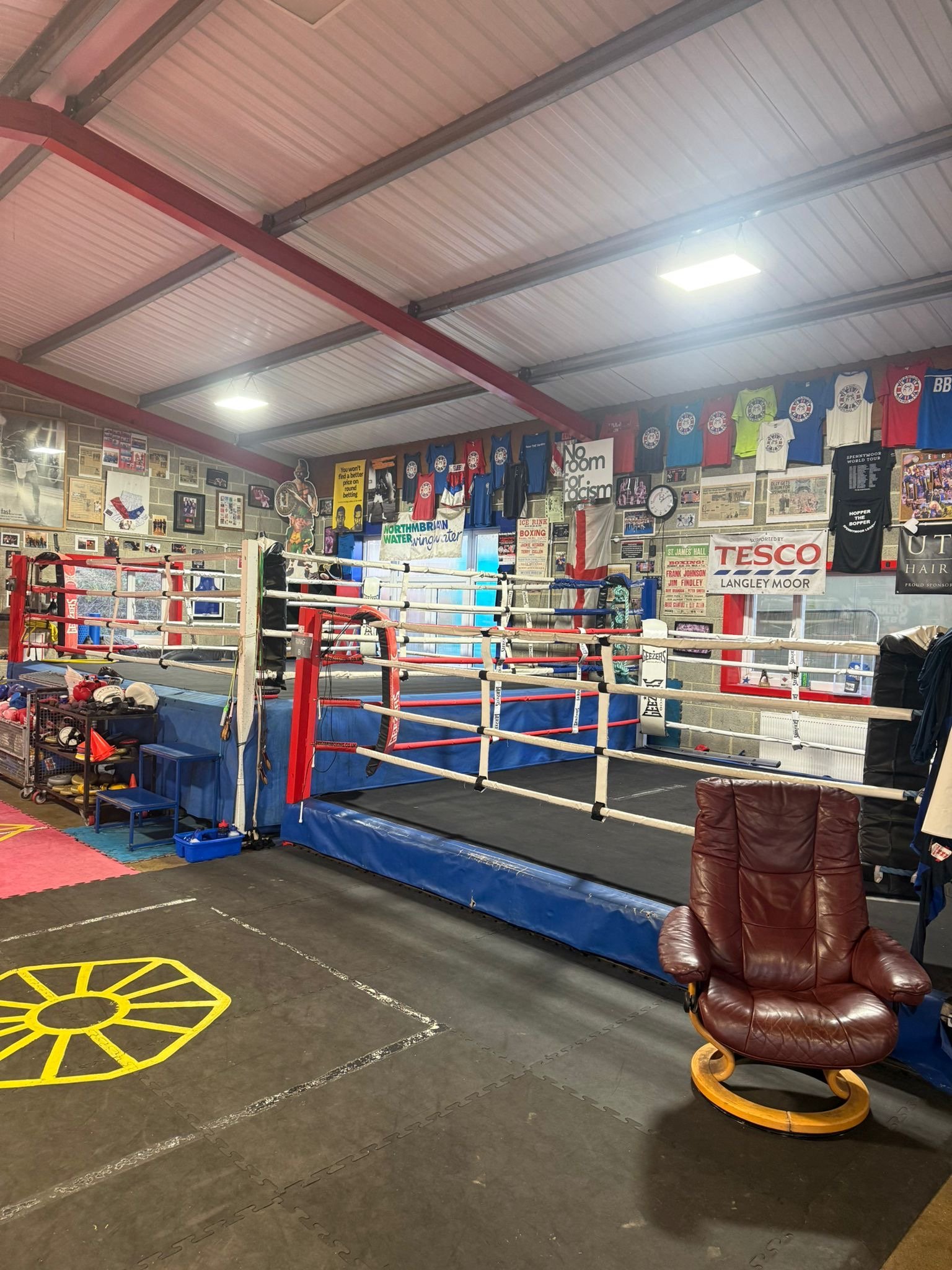 Train with TNT boxing equipment and setup