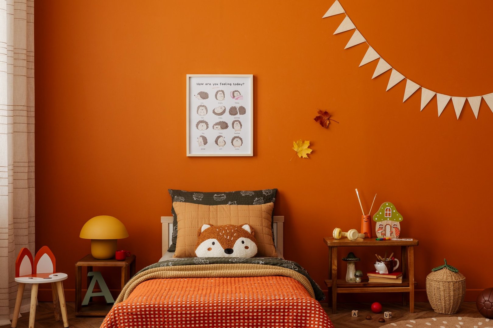 Colorful children's bedroom with warmth and charm