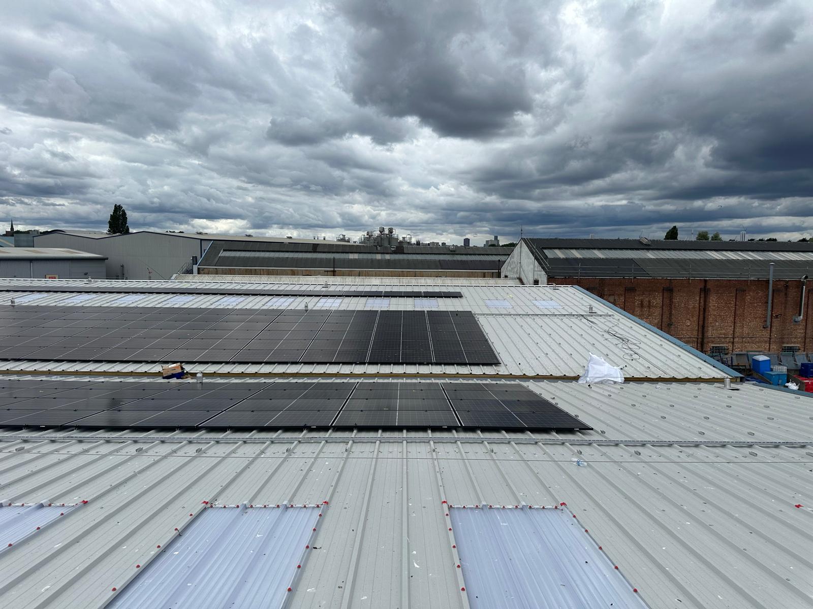 Kalsi Group facility roofing and solar installation project