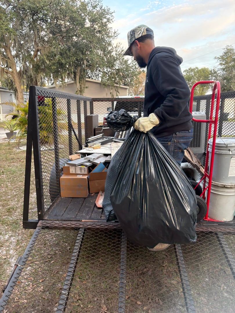 Junk removal work example